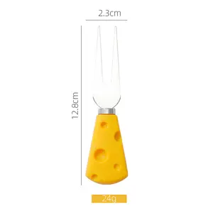 In acciaio inossidabile forchetta coltello da formaggio Set Creative Western stoviglie per i bambini per la crema di formaggio Pizza marmellata formaggio strumenti