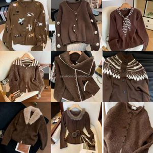 Maglioni e Cardigan da <span class=keywords><strong>Donna</strong></span> in Maglia, Stili alla Moda con Bottoni Stampati, Abbigliamento a Prezzi Convenienti all'Ingrosso - Product Image 4