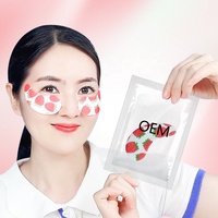 Patchs Hydrogel Personnalisés OEM à Motif Fruité pour les Yeux, Jetables, Hydratants, Éclaircissants, Véganes, Vente en Gros