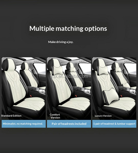 Ensemble complet de housses de siège de voiture en cuir Nappa respirant <span class=keywords><strong>gris</strong></span> de luxe, universelles pour 5 places, compatibles avec <span class=keywords><strong>Renault</strong></span> Clio, Megane, <span class=keywords><strong>Captur</strong></span>, Kadjar, Arkana - Product Image 5