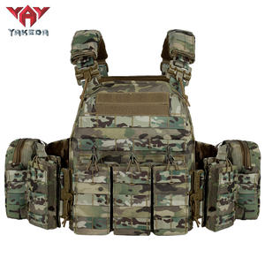 Multi-Functional Breathable Tactical Vest Quick-release <b>MOLLE</b> System Waterproof Nylon Lining Zipper Tactical Vest <b>Bag</b> - Product Image 1