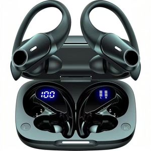 หูฟังไร้สาย T59 ows รุ่น BT 6.0 แบบเปิด ระบบเสียงสเตอริโอไร้สาย พร้อมหน้าจอดิจิตอล หูฟังสำหรับเล่นกีฬาแบบเกี่ยวหู เสียงเบสหนักแน่น - Product Image 1