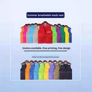 <span class=keywords><strong>Gilet</strong></span> en polyester réfléchissant avec logo personnalisé pour vêtements de travail, événements et usage quotidien - Product Image 4