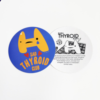 Autocollants personnalisés avec logo imprimé recto verso, autocollants en vinyle découpés à la forme, imperméables, avec papier de support imprimé