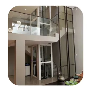 L'ascensore esterno viene fornito con un ascensore turistico personalizzato villa di lusso con telaio esterno