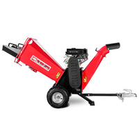 Broyeur forestier homologué TUV/CE, broyeur de bois durable avec moteur à essence 7HP, machine forestière, broyeur de branches de 4 pouces