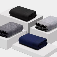 Boxers pour hommes en coton/élasthanne tricoté, taille mi-haute, avec logo personnalisé, séchage rapide, respirants et confortables, vente en gros