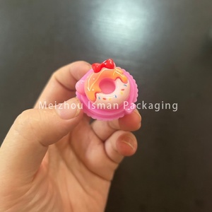 ISMAN Mini mignon noël rose cosmétique tasse gâteau boîtier en plastique pot fantaisie baume à lèvres gommage conteneur emballage 2g <span class=keywords><strong>pour</strong></span> enfants et filles - Product Image 6