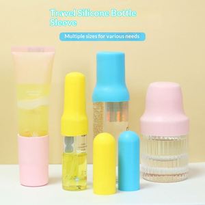 Silicone Travel <b>Bottle</b> Caps Leak Proof Reusable <b>Bottle</b> <b>Stoppers</b> for Cosmetics Perfume Liquids Luggage Air Travel - Product Image 3