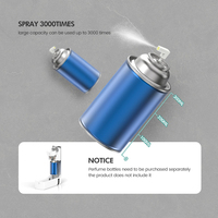 Tout nouveau diffuseur d'air automatique mural écologique en ABS à deux pièces avec écran LCD 300ML, contrôle par capteur, pour salle de bain et cuisine