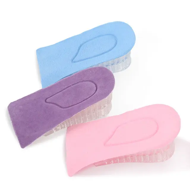 Hot Selling Gel 2 Schichten 4,2 cm Abnehmbare Stoß dämpfung Unisex Unsichtbare Höhe Erhöhen Sie das TPR-Fersen kissen polster