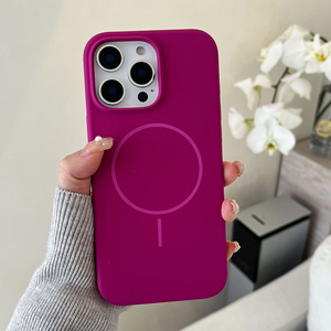 เคสซิลิโคนแม่เหล็กสำหรับ <span class=keywords><strong>iPhone</strong></span> 12 13 <span class=keywords><strong>14</strong></span> 15 16 17 <span class=keywords><strong>Pro</strong></span> <span class=keywords><strong>Max</strong></span> สัมผัสหรูหรา สไตล์ Ins หลากสี ป้องกันกล้อง - Product Image 4