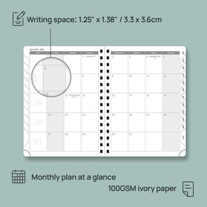 Agendas et organiseurs personnalisés : Agenda quotidien, hebdomadaire, mensuel, carnet A5, agenda budgétaire non daté - Product Image 4