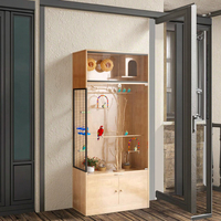 Vitrine de luxe en bois massif pour oiseaux de compagnie