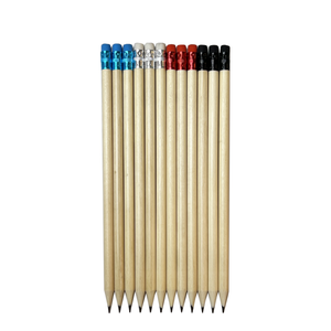 ดินสอไม้กลม FSC ขายส่ง พร้อมยางลบสี <span class=keywords><strong>ป</strong></span>ลายดินสอแบบกำหนดเองได้ พร้อมโลโก้และบรรจุภัณฑ์ ได้รับการรับรองมาตรฐาน EN71 และ ISO จากโรงงานโดยตรง - Product Image 4