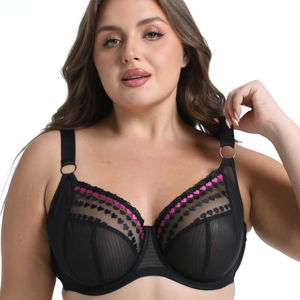 Grossiste en mode personnalisée, lingerie sexy et élégante pour femmes matures, larges bandeaux, <span class=keywords><strong>soutien</strong></span>-<span class=keywords><strong>gorge</strong></span> à grande taille - Product Image 3