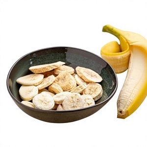 Organic Freeze Dried Banana Slices Natural Tropical Fruit Chips Healthy Snack with Crispy Texture for Trail Mixes Cereals - Product Image 1