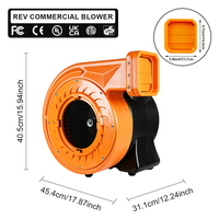 Pack souffleur 2HP avec couvercle de protection sécurisé, système d'airage professionnel, réduction du bruit, usage commercial intensif, Pro