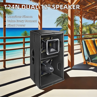 LASESOUND T24NA Altavoz de Audio Profesional de 12 Pulgadas de Rango Completo, Imán de Neodimio, Impedancia de 8 ohmios, Línea Activa/Pasiva, Madera