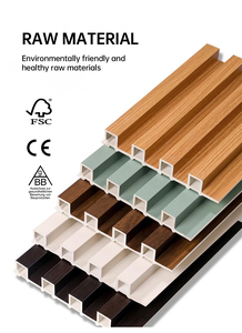 Panneaux muraux en WPC imitation bois légers, faciles à transporter et à installer. Résistant à l'<span class=keywords><strong>humidité</strong></span>, aux rayures et à l'entretien minimal - Product Image 3