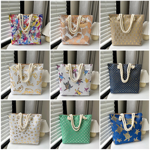 Phụ nữ thân thiện với môi trường vải mua sắm Tote Túi xách độ bền lâu dập nóng thiết kế <span class=keywords><strong>in</strong></span> Màn hình bán buôn vật liệu PC - Product Image 6