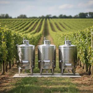 Tanques de Almacenamiento de Vino de Acero Inoxidable de 1000L, Tanque de Fermentación Redondo con Camisa de Enfriamiento, Superventas en China - Product Image 1