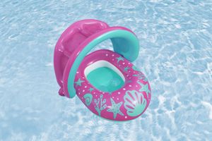 Flotador Inflable para Bebés Bestway 34091E H2OGO Splash Star con Sombrilla, 29 x 29 x 23 Pulgadas - Product Image 4