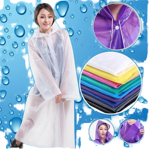 Reusable EVA <b>Rain</b> Coats Waterproof <b>Rain</b> <b>Poncho</b> Unisex Men Women Long <b>Rain</b> Cape - Product Image 5
