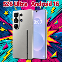 Teléfono Inteligente S26 Ultra de Alta Calidad, 22GB+2TB, Android 16, Doble SIM, 5G, Nuevo, Económico, Global
