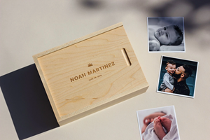 JUNJI Bán Hot Cá Nhân Bằng Gỗ Organizer Box Món Quà Tốt Nghiệp Keepsake Bộ Nhớ Hộp Gỗ Khắc Gỗ Boudoir Hộp - Product Image 2