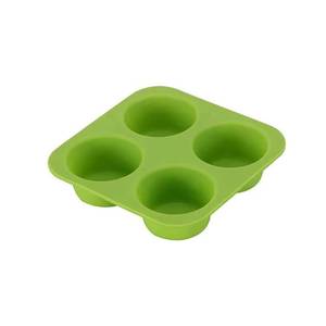 Molde de Silicona para Hornear Cupcakes de Chocolate Hechos a Mano, Ecológicos, con 4 Cavidades, Venta al por Mayor - Product Image 4