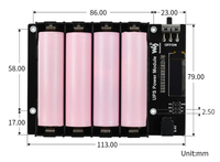 Módulo de alimentación ininterrumpida Jetson-Nano UPS de calidad superior, compatible con la placa de desarrollo B01, fuente de alimentación móvil durante el carga