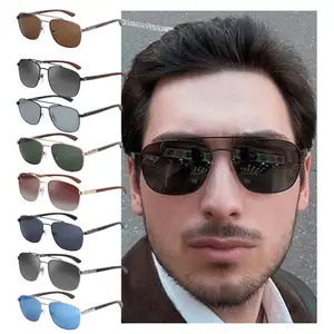 2024 recién llegados Vintage mujeres sombras piloto diseñador lujo Uv400 polarizado gafas de sol de alta calidad para hombres gafas de sol de seguridad