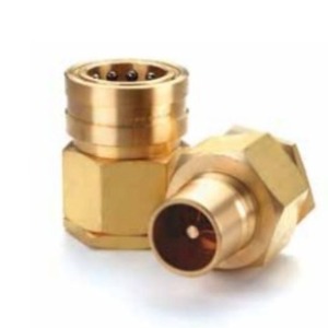 Phytco Hansen <b>Quick</b> Coupling 1000400500 Series Brass With One Way Shut Off For Hydraulic Pneumatic Use - Product Image 5