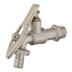 Excelente <span class=keywords><strong>calidad</strong></span>, <span class=keywords><strong>precio</strong></span> más bajo, acabado de arena de latón, grifo de agua de 1/2 "con cerradura, mango de hierro montado en la pared para uso en <span class=keywords><strong>lavadora</strong></span> - Product Image 2