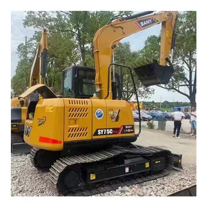 掘削機SanySY75ミニ建設機械SY75C Escavatore中国中古