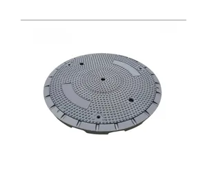 EN124 composite manhole cover SMC gas station bearing sewage manhole cover municipal road waterproof manhole cover