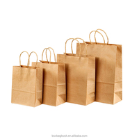 Bolsas de papel Kraft marrón grueso para almuerzo pequeño, 1kg, 2kg, café, té de la leche, restaurante, cena, bolsa para llevar, bolsa de vino gruesa personalizada, papel Kraft