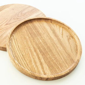 Bandeja de Madera Vintage Pulida a Mano con Doble Compartimento para Platos y Pasteles, Ecológica para Uso Doméstico - Product Image 1