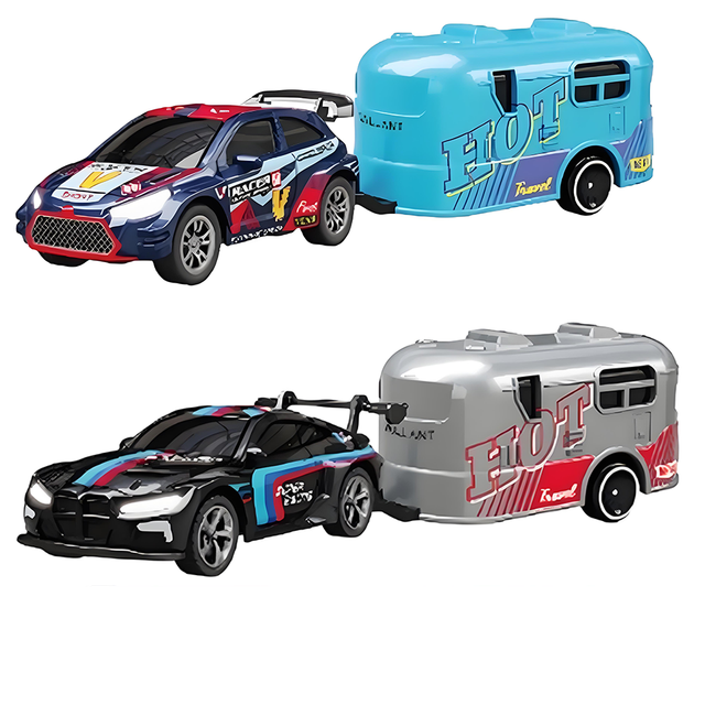 High Quality 2.4G Mini RC Van Toy for Kids 1:64 Scale Remote Control Simulation Metal Zinc Alloy Aluminum Diecast Body Kids Gift