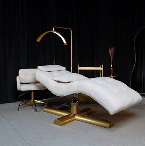 Luxury Eyelash Bed, Curved Eyelash Extension Chair, Beauty Salon Chair, Eyelash Stretcher, Eyelash Massage Bed - Product Image 1