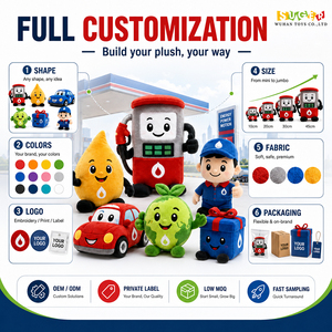 Boneka Maskot SPBU Ramah Lingkungan Custom Grosir, Bordir Logo OEM ODM, MOQ Rendah, Pengiriman Cepat - Product Image 2