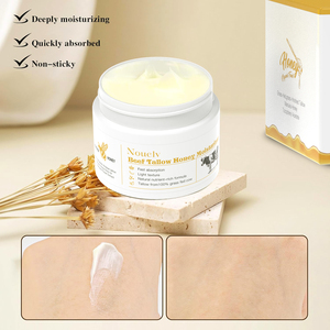Crema hidratante de miel y grasa de res personalizada 50g Hidratante y blanqueador <span class=keywords><strong>facial</strong></span> y corporal para mujeres y hombres - Product Image 4