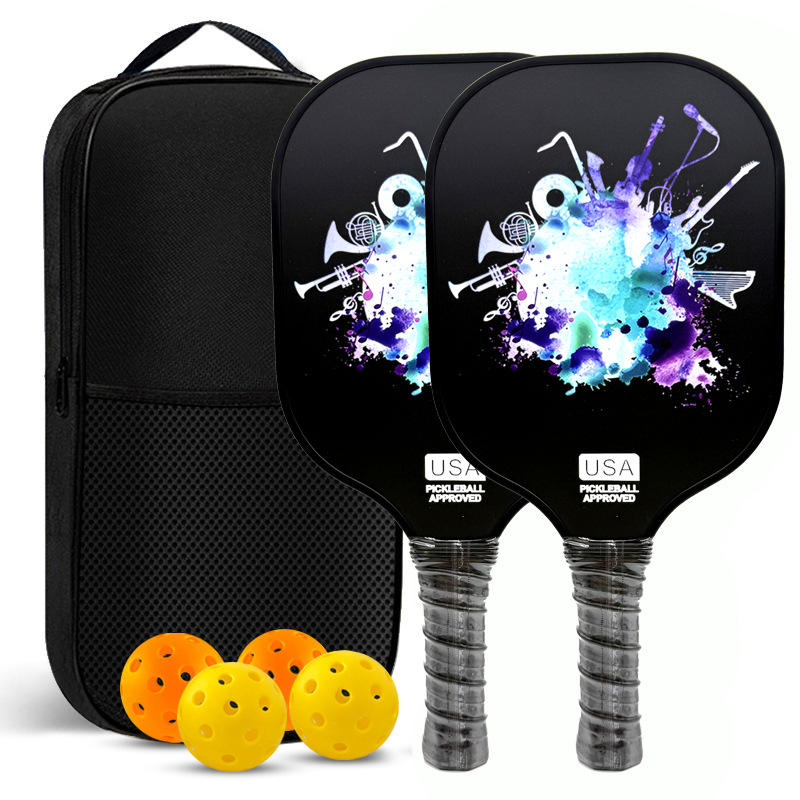 Ambiente musical - Paquete de 4 raquetas de bádminton doble ritmo.