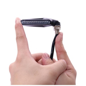 Luci LED DRL 12V con Indicatori di Direzione Sequenziali, <span class=keywords><strong>Lampada</strong></span> Indicatore per Moto con Luce Gialla per Parte Anteriore - Product Image 3