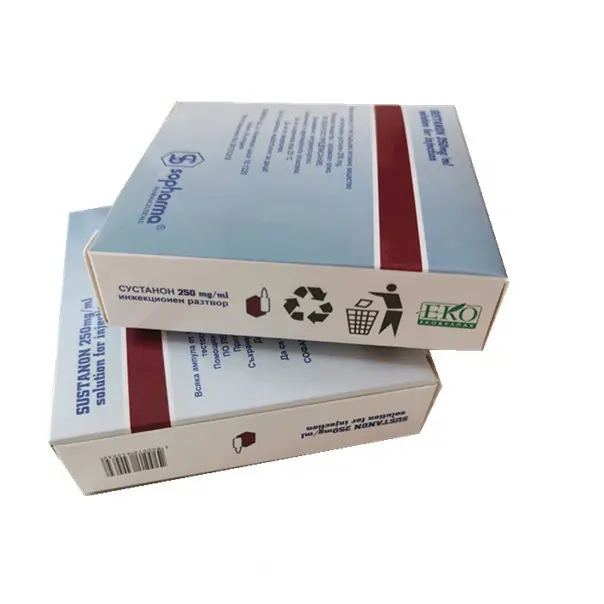 Steriod pharmaceutical vial Human Growth GH 10IU 191aa oil injection labels packaging box