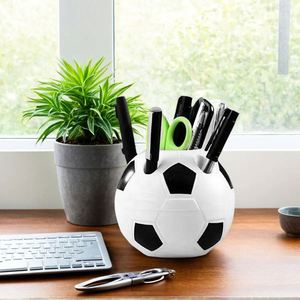 Custom Logo Football Pen Holder Soccer Shape Desk Organizer for Corporate Events Promotional <b>Gift</b> <b>Office</b> Desktop Supplies - Product Image 1
