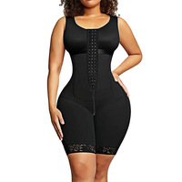 Combinaison gainante amincissante pour femmes grandes tailles, effet ventre plat, taille haute, rehausseur de fesses, corset intégral