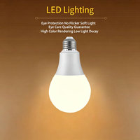 Ampoules LED SMD en gros directement de l'usine, culot E27, AC220V, 3-30W, 4000K, économie d'énergie, résidentielles, revêtement plastique, pour intérieur