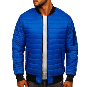 High Quality Custom Satin Zipper Streetwear Canvas Bomber <b>Jacket</b> Eco-Friendly <b>Waterproof</b> Winter Outerwear for Men - Product Image 6